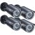 BNT Dummy Fake Security Camera, with One Red LED Light at Night, for Home and Businesses Security Indoor/Outdoor (4 Pack – Black)